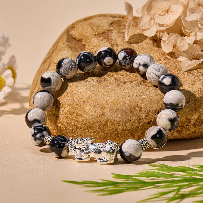 FuAttract Calm Focus – Orca Agate Pixiu Bracelet - image 1
