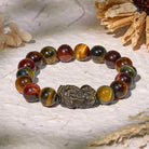 FuAttract Triforce Guardian- Tri-Color Tiger's Eye Power Pixiu Bracelet - image 1