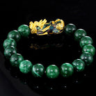 FuAttract Harmony of Fortune Bracelet –  Cyan Jade With FengShui Pixiu - image 2