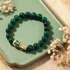 FuAttract Harmony of Fortune Bracelet –  Cyan Jade With FengShui Pixiu - image 3