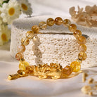 FuAttract Golden Prosperity – Golden Tower Quartz Lotus Pixiu Bracelet - image 1