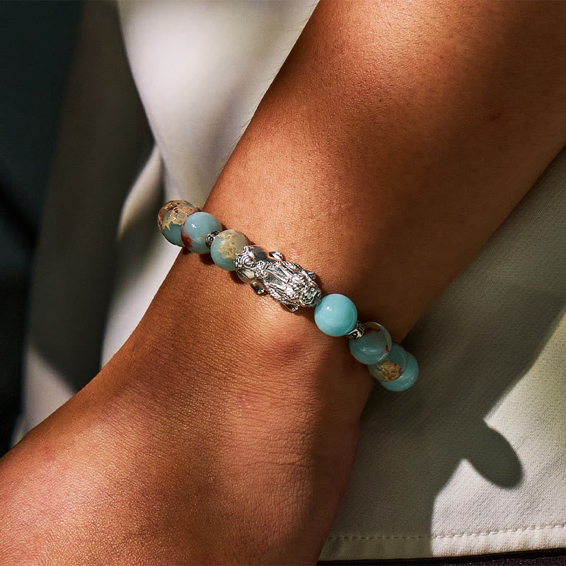 FuAttract Sacred Blessings – Shoushan Stone Six-Syllable Mantra Pixiu Bracelet - image 5