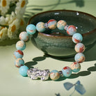 FuAttract Sacred Blessings – Shoushan Stone Six-Syllable Mantra Pixiu Bracelet - Pixiu+Om Mani Mantra - image 0