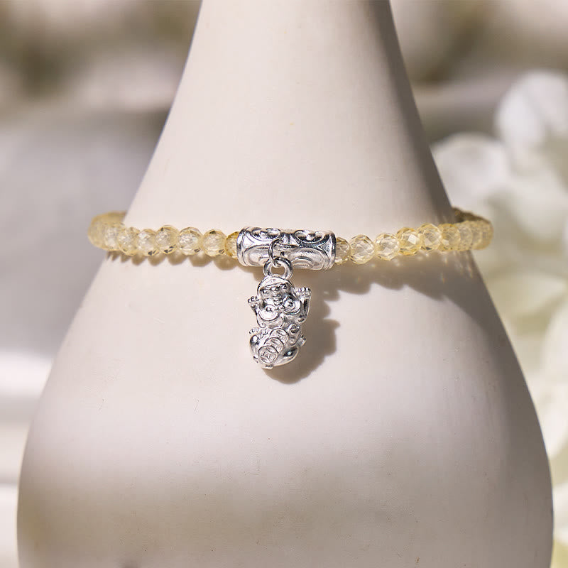 FuAttract Dazzling Fortune – Faceted Zircon Pixiu Tennis Bracelet - image 3