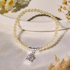 FuAttract Dazzling Fortune – Faceted Zircon Pixiu Tennis Bracelet - White - image 0
