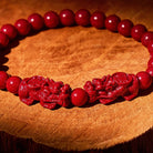 FuAttract Cinnabar Stone & Pixiu for Protection & Safety Bracelet - image 4