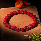 FuAttract Cinnabar Stone & Pixiu for Protection & Safety Bracelet - 8mm - image 11