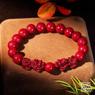 FuAttract Cinnabar Stone & Pixiu for Protection & Safety Bracelet - 10mm - image 14