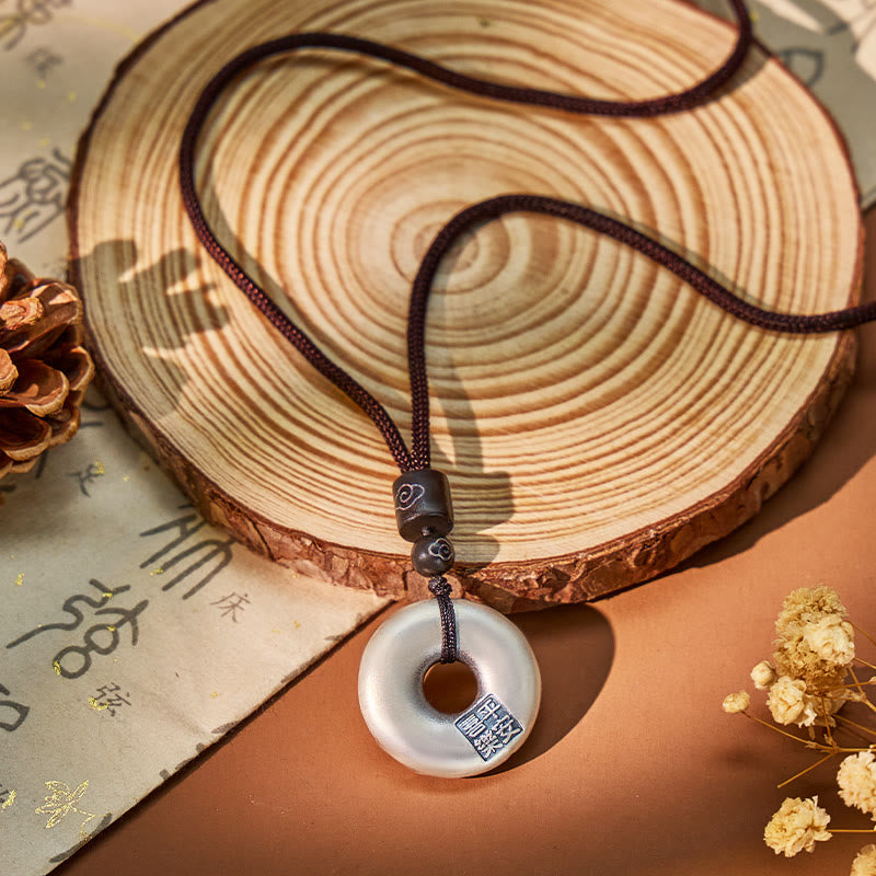 FuAttract Wealth Attraction & Protection Necklace – Ping An Buckle Silver Pixiu - image 2