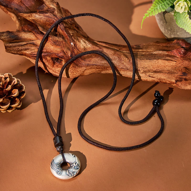 FuAttract Wealth Attraction & Protection Necklace – Ping An Buckle Silver Pixiu - image 5