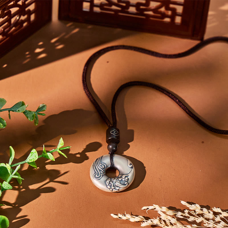 FuAttract Wealth Attraction & Protection Necklace – Ping An Buckle Silver Pixiu - image 3