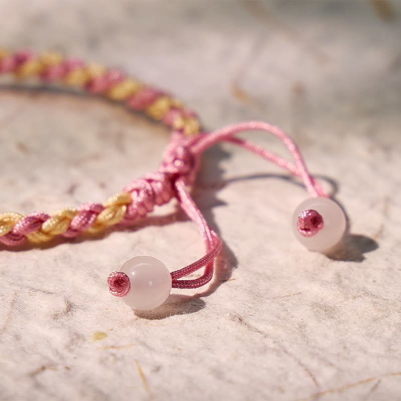 FuAttract Healing & Fortune Woven Rope Bracelet - Silver Pixiu with Stones - image 3