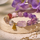FuAttract Luck, Love & Wealth Crystal Bracelet - Pixiu Charm with Amethyst - image 3