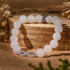 FuAttract Peace Love Balance – White Jade Pixiu Bracelet with Eight-Character Ring - image 5