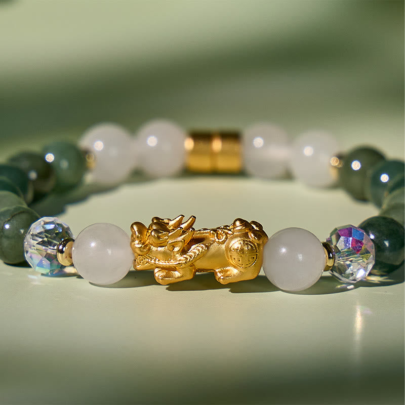 FuAttract Harmony Flow – Jade Prosperity Pixiu Bracelet - image 5