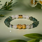 FuAttract Harmony Flow – Jade Prosperity Pixiu Bracelet - Jade - 6.7-7.1in/17-18cm - image 0