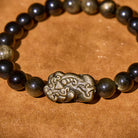 Fuattract Attract Fortune – Gold Obsidian Black Obsidian Pixiu Bracelet - image 3
