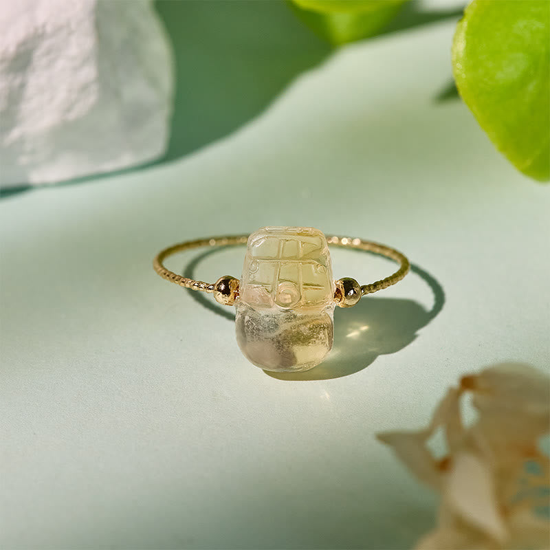 FuAttract Fortune Flow – Adjustable Sterling Silver Pixiu Ring with Rotating Coin Bead - image 3