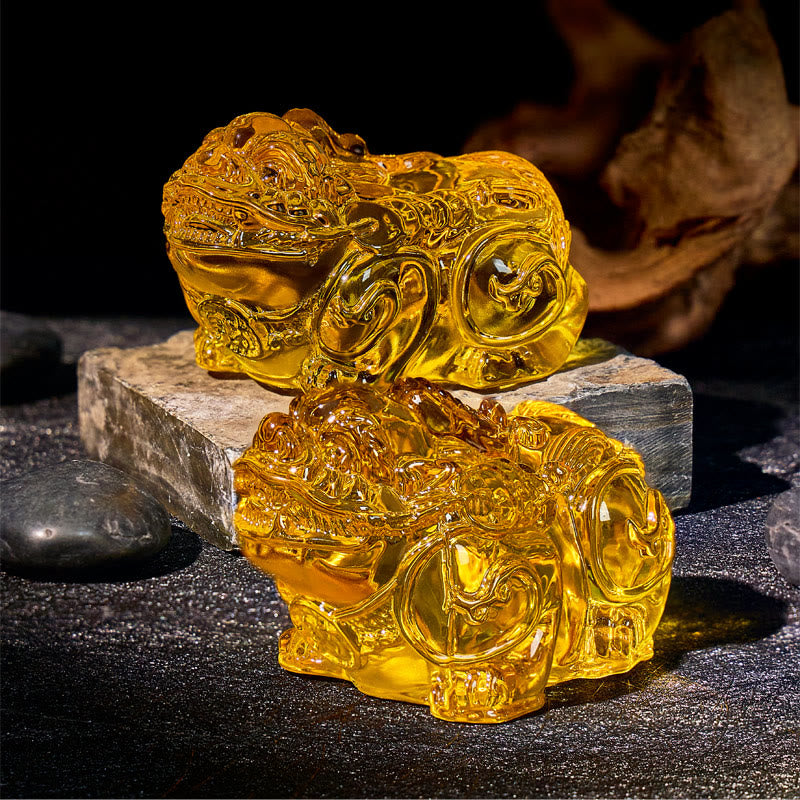 FuAttract Wealth Harmony Decoration – Citrine Pixiu Pair for Home and Office - image 1