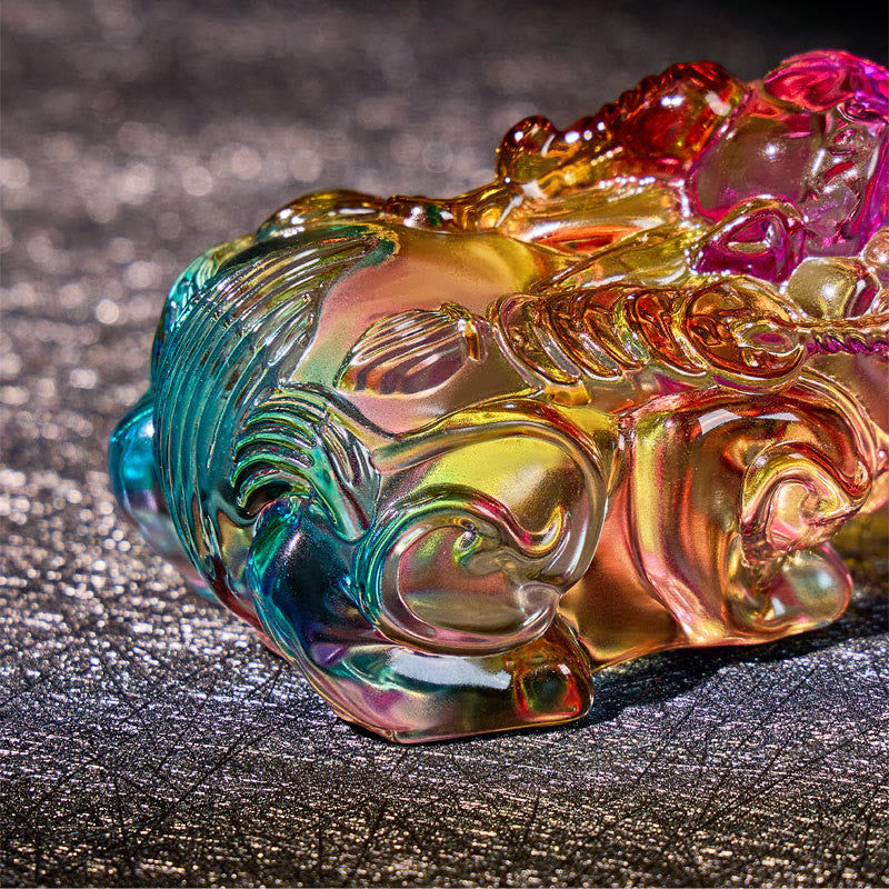 FuAttract Wealth Harmony Decoration – Multicolor Glaze Pixiu Pair for Home and Office - image 7