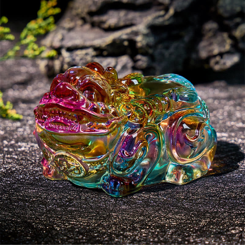 FuAttract Wealth Harmony Decoration – Multicolor Glaze Pixiu Pair for Home and Office - image 4