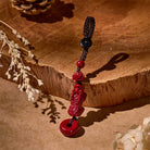 FuAttract Protection & Safety Cinnabar Amulet Keychain with Pixiu & Lotus - Cinnabar - image 0