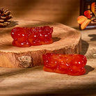 FuAttract Harmony & Prosperity – Amber Pixiu Pair Decoration - Small - image 0