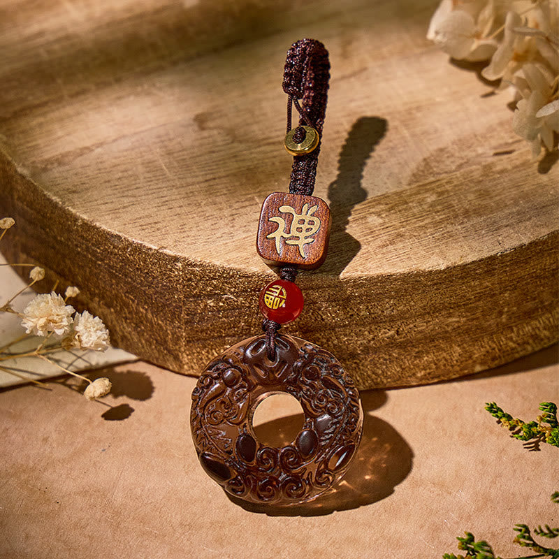 FuAttract Good Luck Charms - Black Obsidian Pixiu Feng Shui Car Keychain - Style 3 - image 13