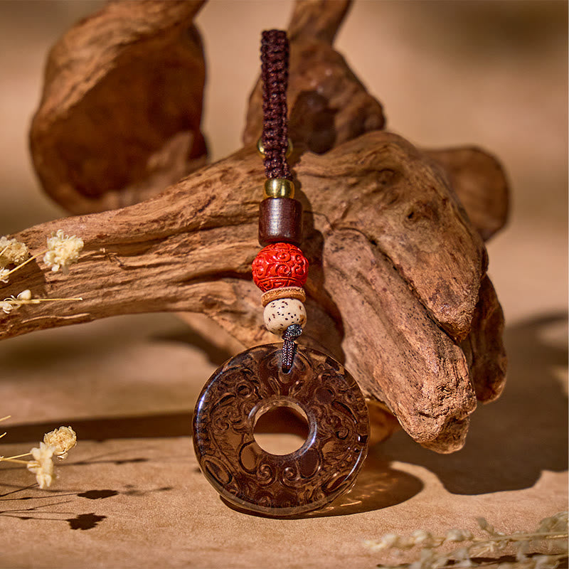 FuAttract Good Luck Charms - Black Obsidian Pixiu Feng Shui Car Keychain - image 4