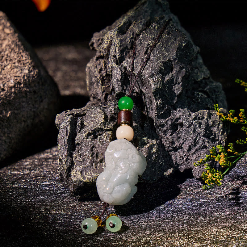 FuAttract Versatile Pixiu Pendant – Multi-Material Talisman - Jade - image 17