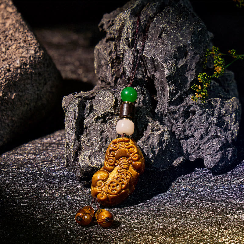 FuAttract Versatile Pixiu Pendant – Multi-Material Talisman - Tiger’s Eye - image 0