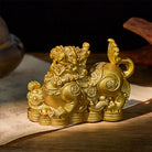 FuAttract Wealth & Protection Brass Pixiu Feng Shui Figurine Decoration - image 3