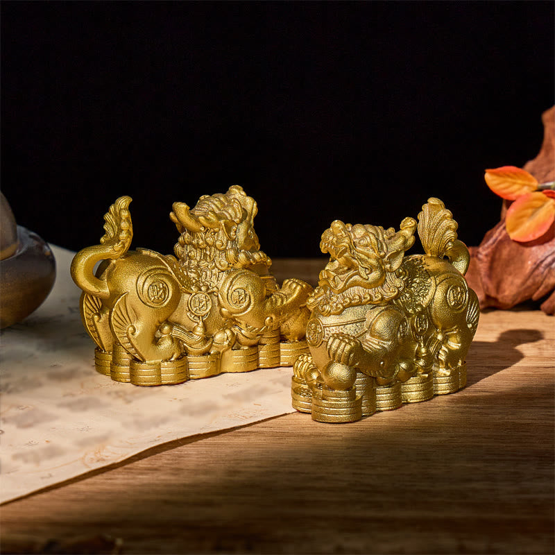 FuAttract Wealth & Protection Brass Pixiu Feng Shui Figurine Decoration - image 7