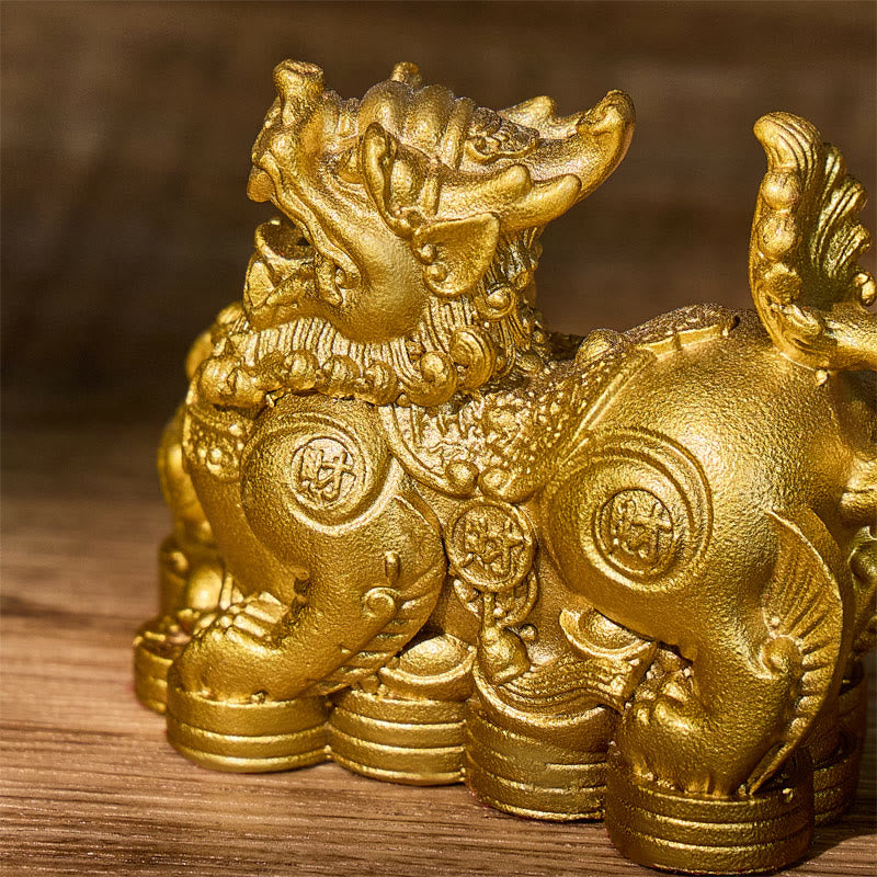FuAttract Wealth & Protection Brass Pixiu Feng Shui Figurine Decoration - image 4