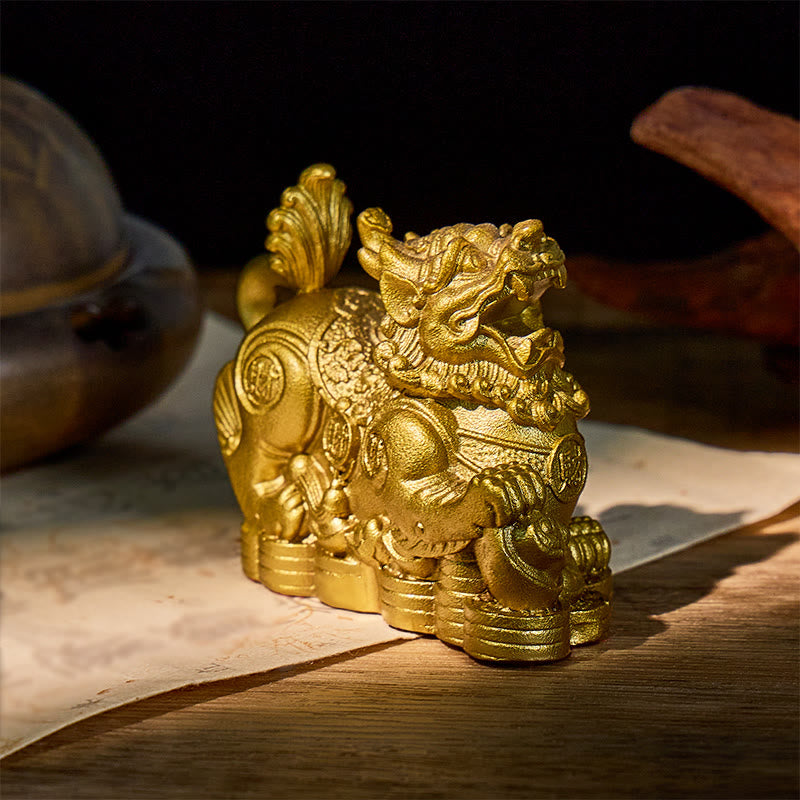FuAttract Wealth & Protection Brass Pixiu Feng Shui Figurine Decoration - image 6