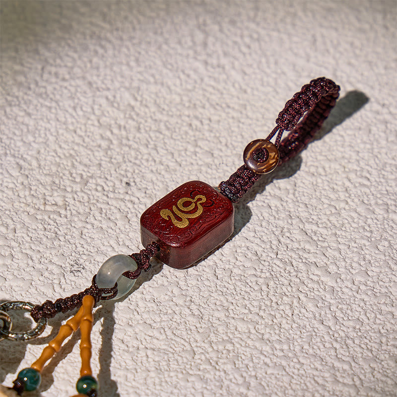 FuAttract Guardian Blessings – White Copper Pixiu Keychain with Ping An Buckle - image 5