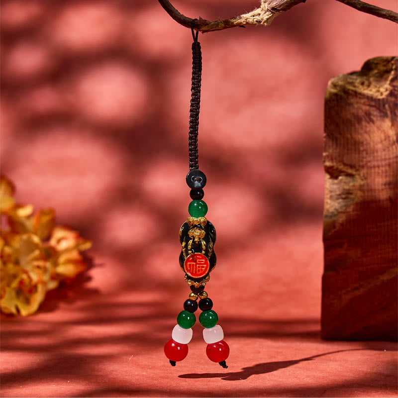 FuAttract Fortune Shift Keychain – Mood-Change Agate Pixiu Keyring with Blessing Symbol - image 4