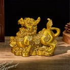FuAttract Wealth Guardian – Brass Pixiu Figurine with Ruyi Base - image 7