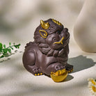 FuAttract Protection & Fortune Tea Pet — Purple Clay Pixiu Feng Shui Decor - image 15