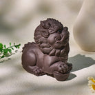 FuAttract Protection & Fortune Tea Pet — Purple Clay Pixiu Feng Shui Decor - image 2