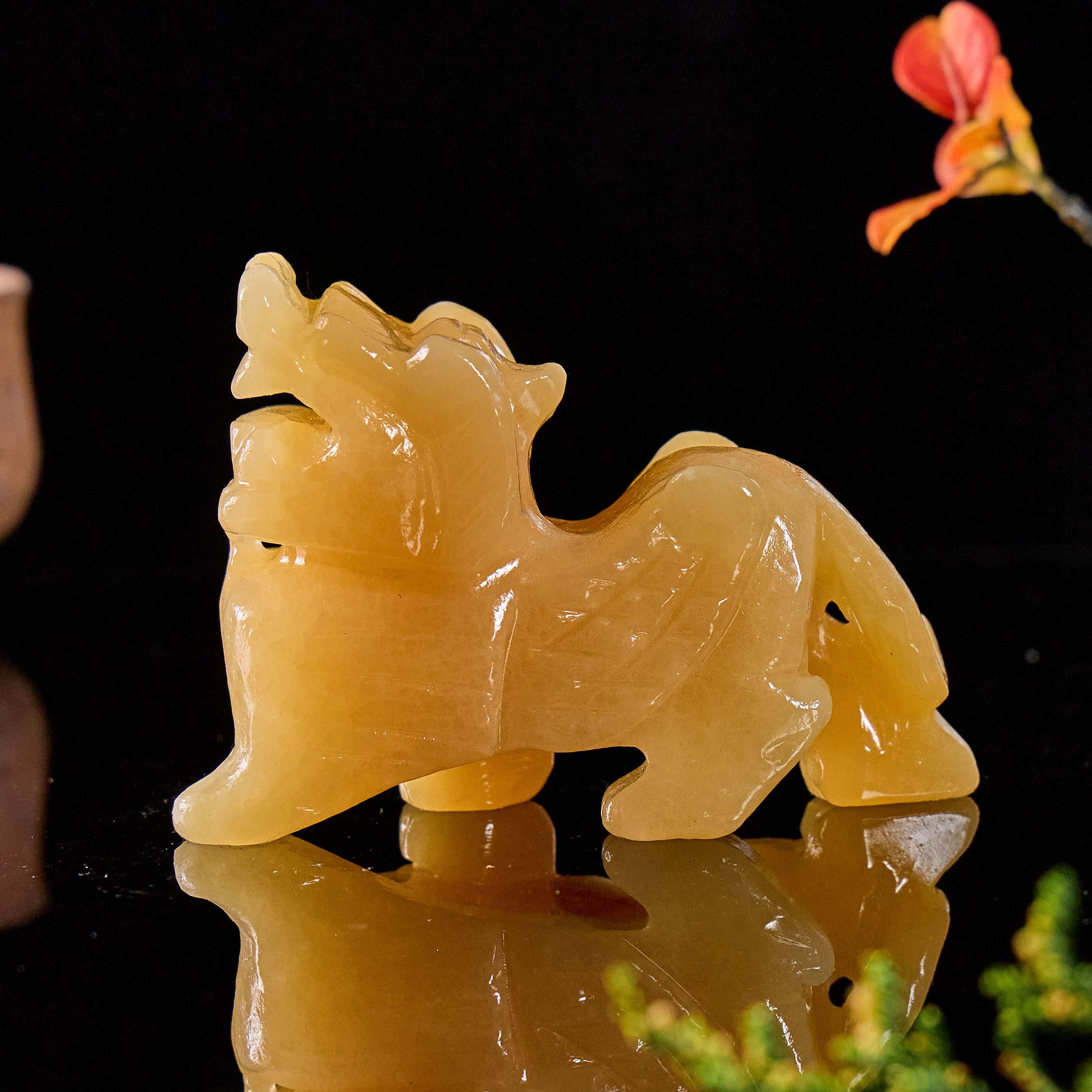 FuAttract Abundance & Harmony Feng Shui Pixiu Ornament – Yellow Jade Crystal Home Office Decor - image 7