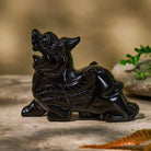 FuAttract Protection & Prosperity Black Obsidian Pixiu Ornament – Feng Shui Wealth Office Figurine - image 2