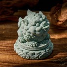 FuAttract Wealth & Prosperity Green Sandstone Pixiu Landscaping – Tea Pet & Feng Shui Decor - image 15