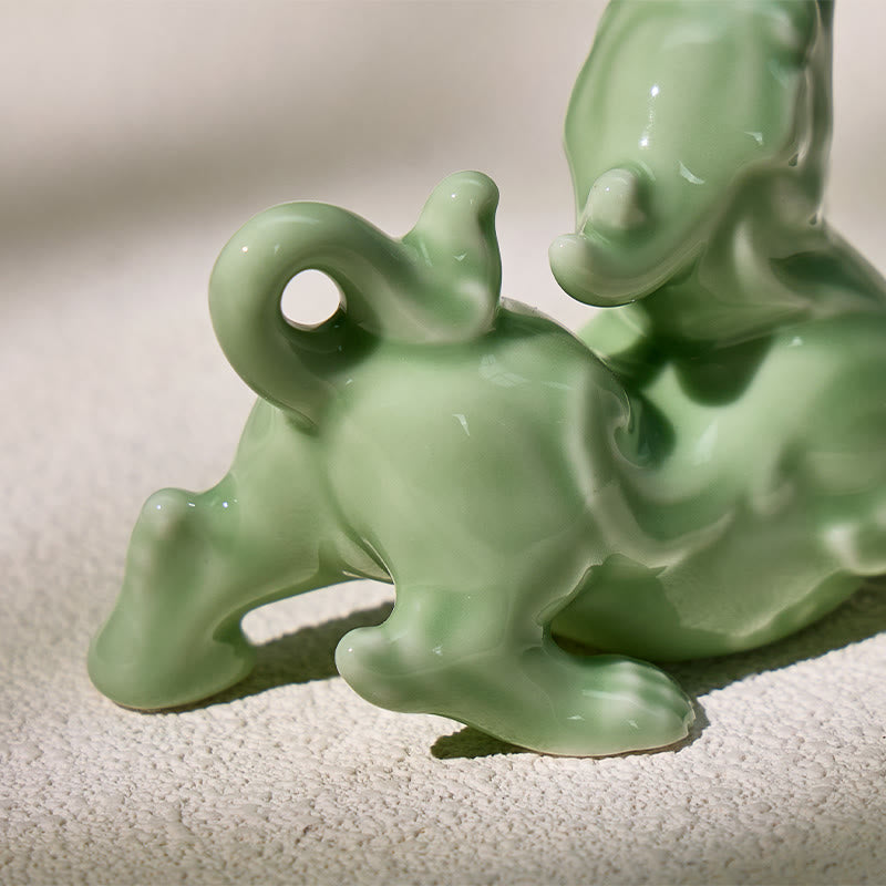 FuAttract Ceramic Pixiu Pair Figurines for Wealth Attraction & Business Success - image 10