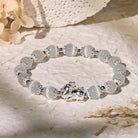 FuAttract Calm & Fortune Cat's Eye Stone Bracelet – Pixiu Silver Protection Charm - 8mm - image 0