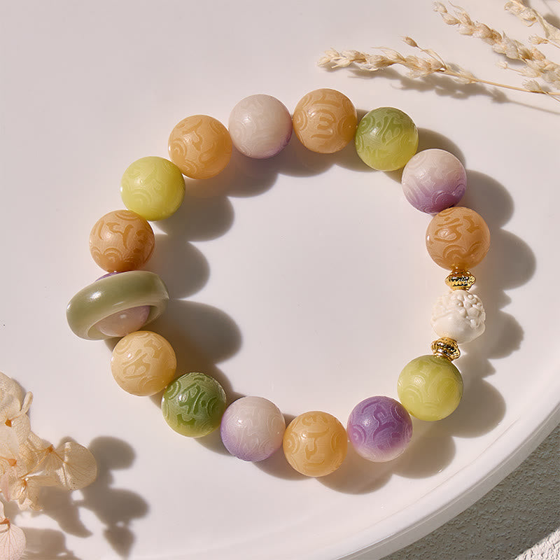 FuAttract Harmony & Fortune Bracelet – Bodhi Beads with Antler Pixiu - image 3