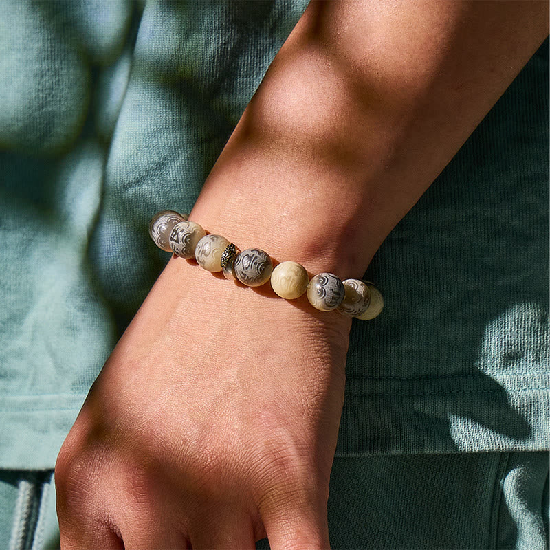 FuAttract Spiritual Protection Bodhi Seed Couple Bracelet with Pixiu & Six-Word Mantra - image 12