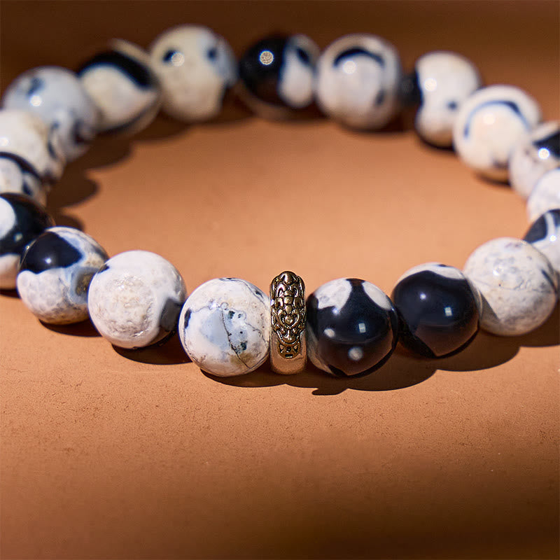 FuAttract Orca Agate Pixiu Bracelet for Protection & Emotional Balance - image 4