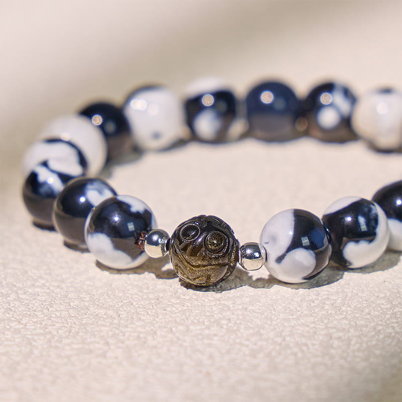 FuAttract Protection & Prosperity Bracelet – Pixiu + Orca Agate & Golden Obsidian - image 4