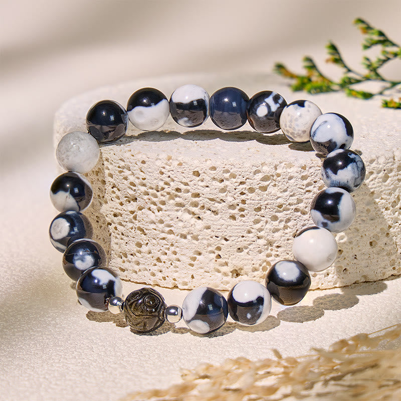 FuAttract Protection & Prosperity Bracelet – Pixiu + Orca Agate & Golden Obsidian - image 2